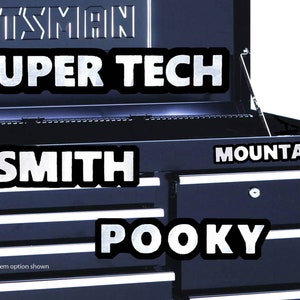 Personalized aluminum toolbox emblem