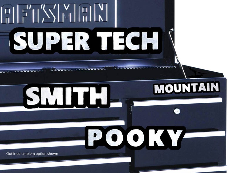 Personalized Aluminum Toolbox Emblem Etsy