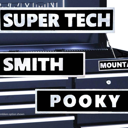 Personalized Aluminum Toolbox Emblem Etsy