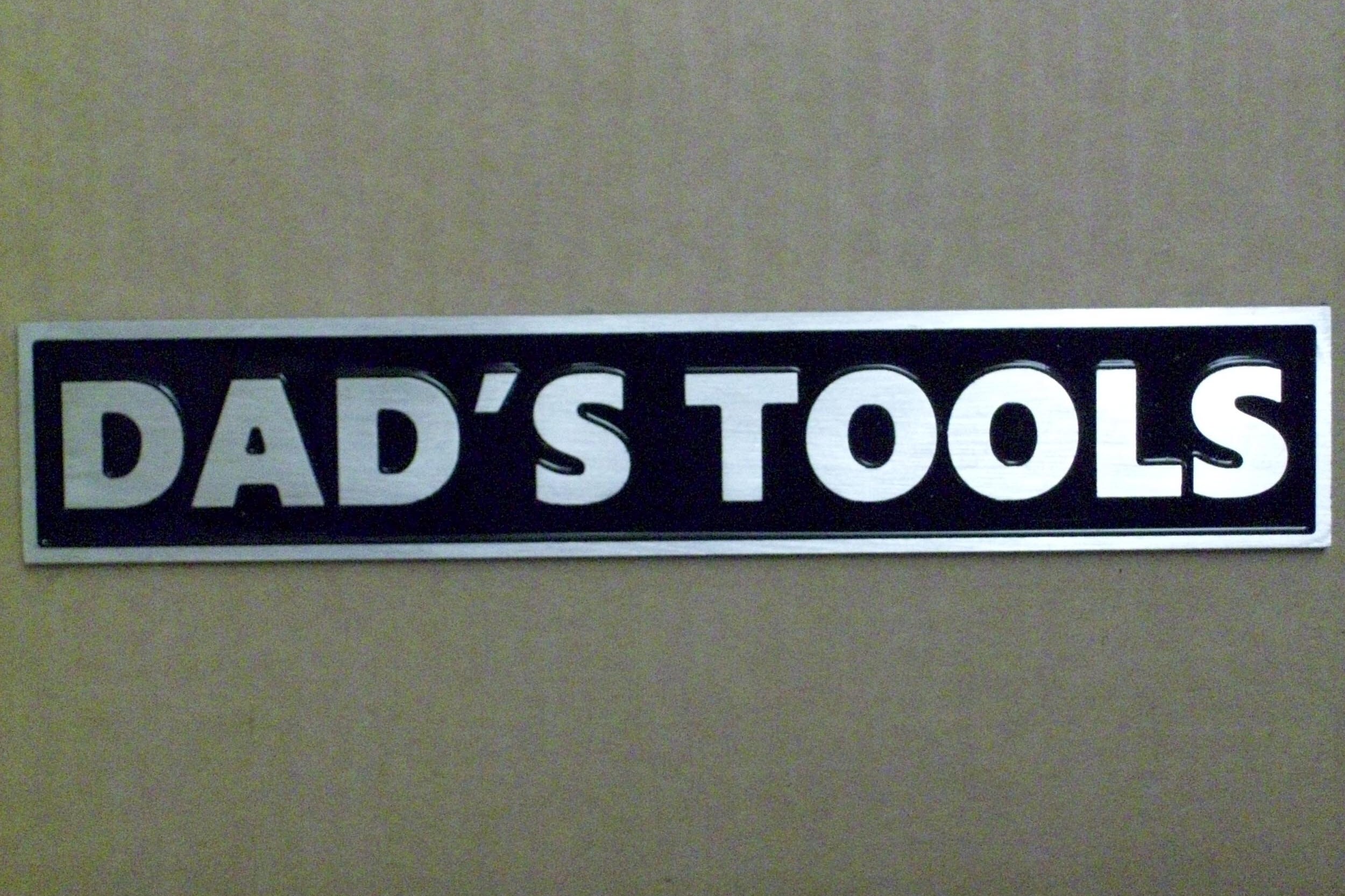 Personalized aluminum toolbox emblem Etsy