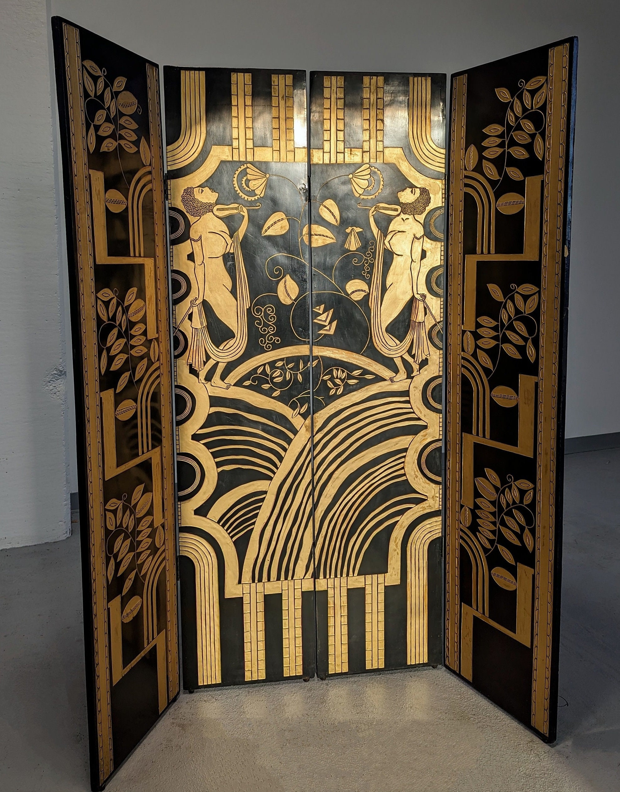Relief, Imperiale Adelaar Wandreliëf met Vergulde Kroon en Brons Patina