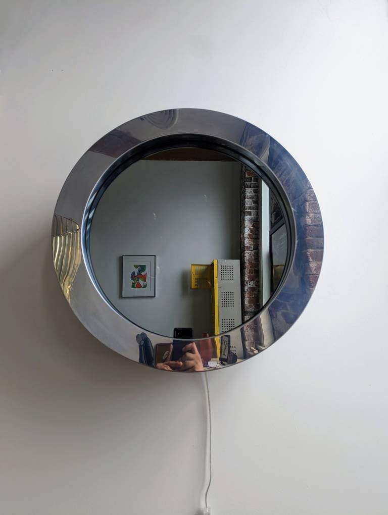 Chrome Infinity Mirror by Curtis Jere, Signed - Etsy