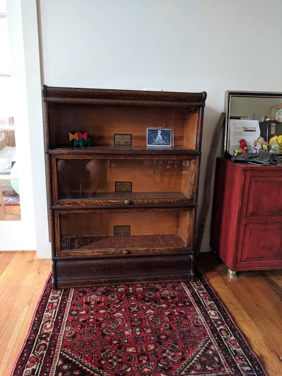 Sold Not Available Globe Wernicke Bookcase 3 Section Barrister Etsy