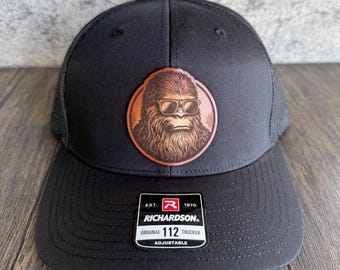 Retro Rare Myth Sasquatch Bigfoot Richardson 112 Trucker Cap Hat Mesh 80s Hike Bigfoot Forest Service Sasquatch Department Richardson 112  main image 4