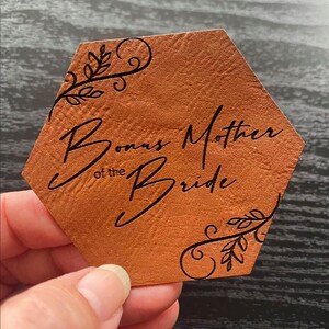 Wedding Bonus Mother Patch - Leatherette Vegan Leather