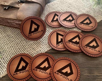 Custom Leather Patches for Business & Events – Genuine Leather, Logo Branding, Bulk Friendly