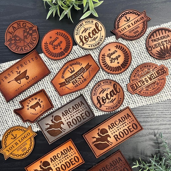 Custom Genuine Leather Patches for Groups, Events, Business, Churches, Logo