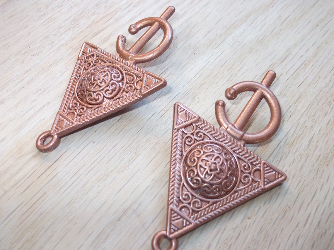 Copper Viking Smokkr Brooch Set Apron Dress Brooches Etsy