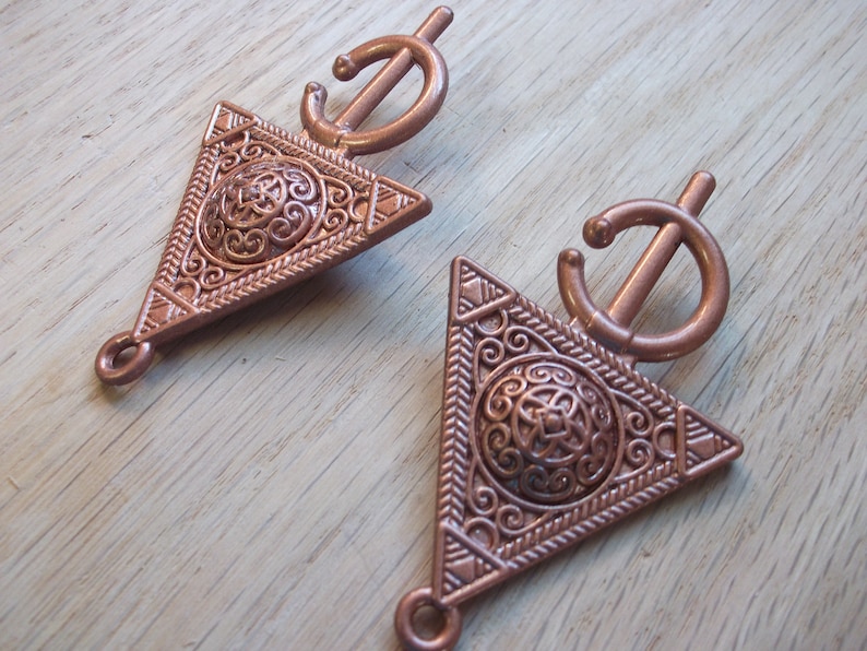 Copper Viking Smokkr Brooch Set Apron Dress Brooches Etsy