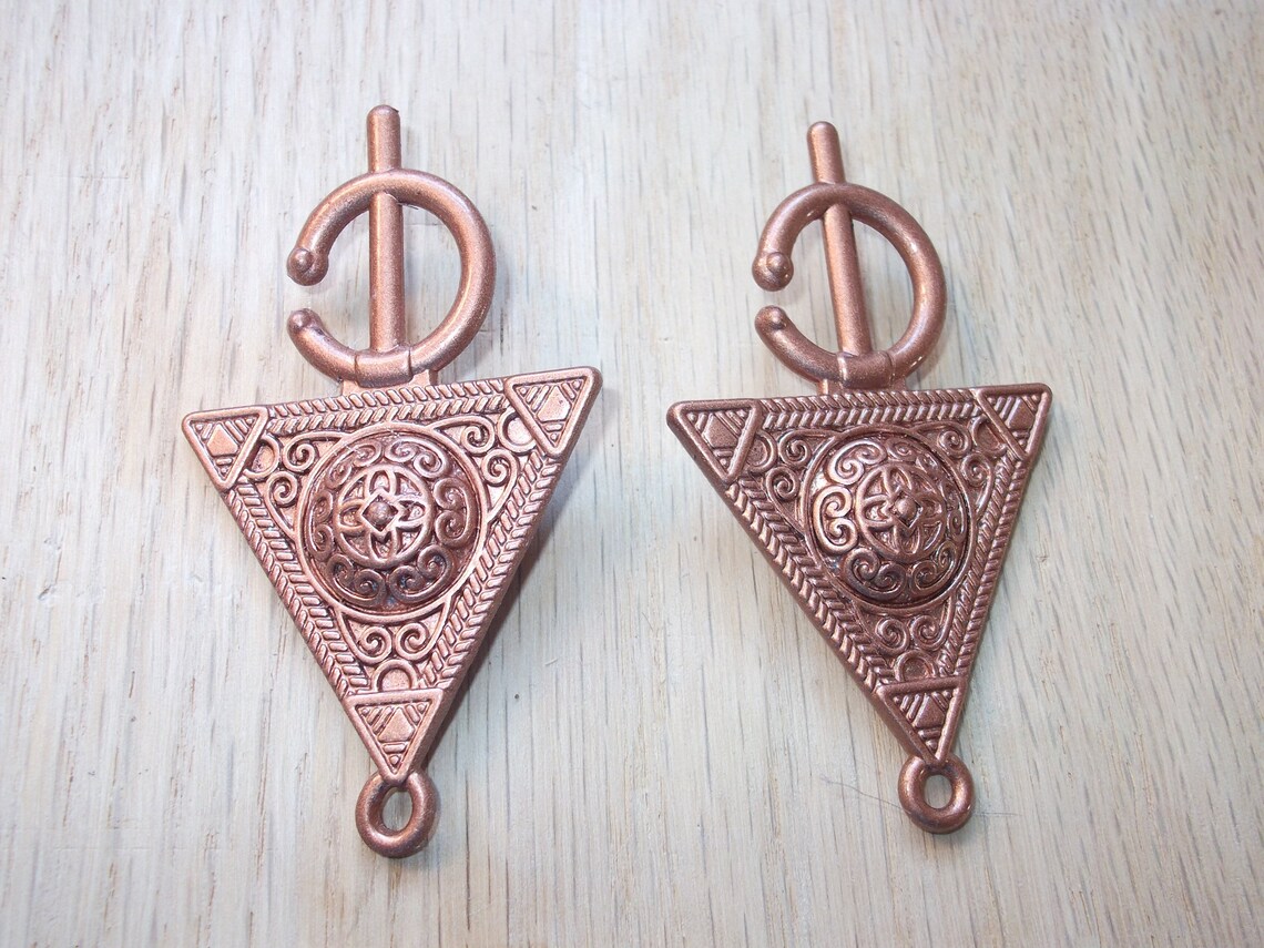 Copper Viking Smokkr Brooch Set Apron Dress Brooches Etsy