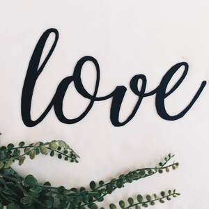 Metal Love Sign