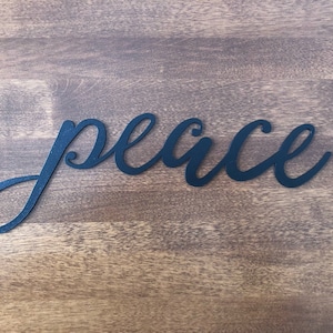 Peace Metal Sign