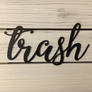 Trash Metal Sign