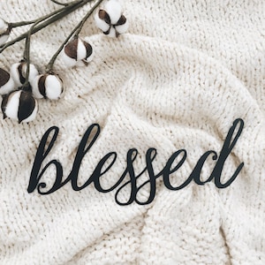 Blessed Metal Sign