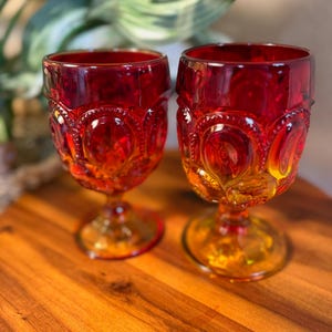 Amber Moon and Stars Goblet - Etsy