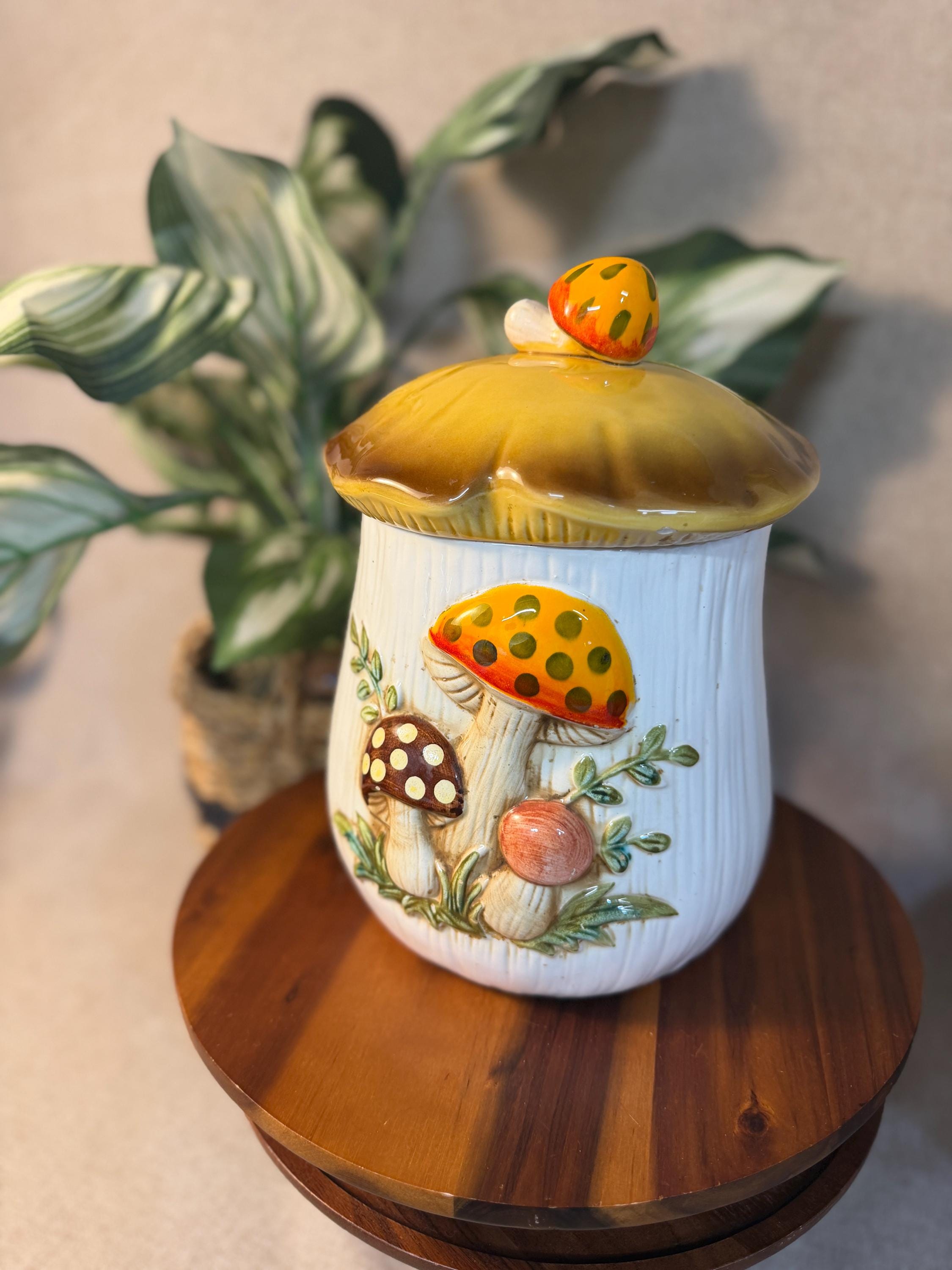 Sears Roebuck Mushroom Canisters - Etsy