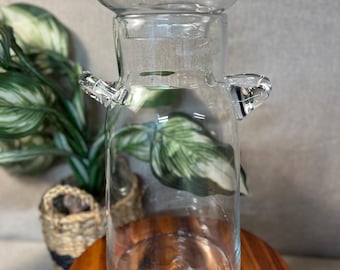 Blenko John Nickerson 7327L Apothecary or Milk Can Jug Lidded Vessel 1970s