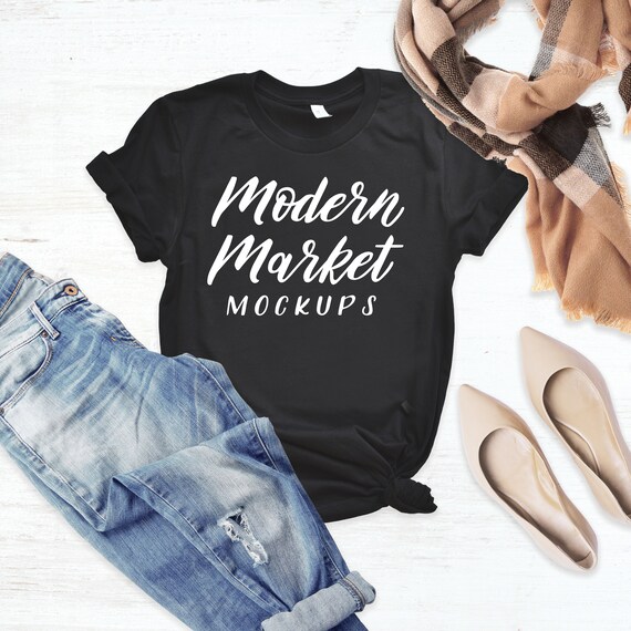 Download Free Bella Canvas 3001 Autumn Shirt Mockup Model Mockup Autumn T Shirt Mockup Download - Mockup ...