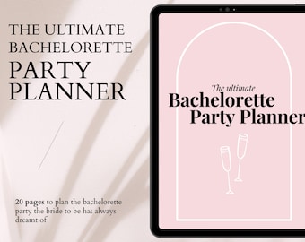 Bachelorette Party Planner | Maid Of Honor Planner |Printable Planner for Hen Party | Bridal Printable |8x11 PDF | Maid of Honour Planner