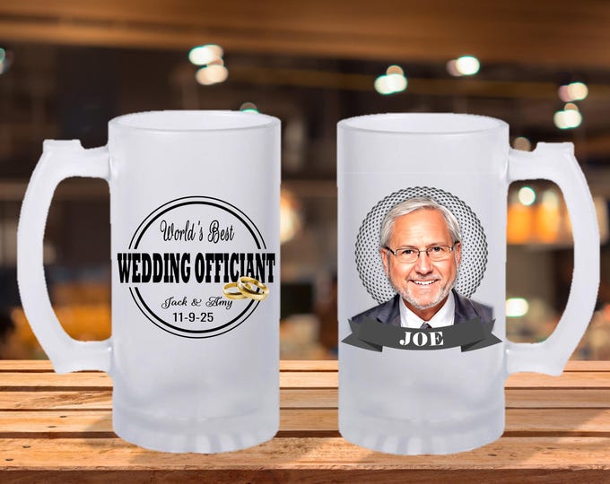 Officiant, Pastor, Groomsmen Gift Idea - , Guy Gift Idea, Wedding Party Gifts, Portrait Gift Idea, Grooms Gift Idea
