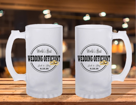 Custom Wedding Officiant Mug, Personalized Groomsmen Gift
