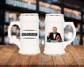 Groomsmen Gift - Personalized Caricature Mug for Groomsmen, Perfect Wedding Favor and Keepsake