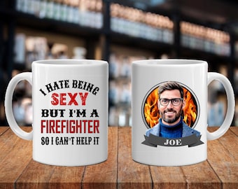 Unique Handcrafted Personalized Gift, Fireman, Police, Boss, Teacher, Retirement, Christmas, Parent, Doctor, Photo Mug