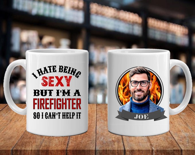 Unique Handcrafted Personalized Gift, Fireman, Police, Boss, Teacher, Retirement, Christmas, Parent, Doctor, Photo Mug