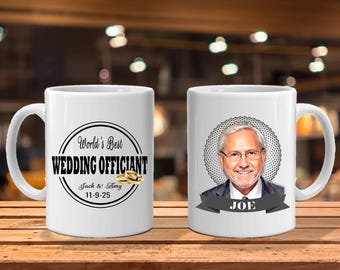 Officiant, Pastor, Groomsmen Gift Idea - , Guy Gift Idea, Wedding Party Gifts, Portrait Gift Idea, Grooms Gift Idea