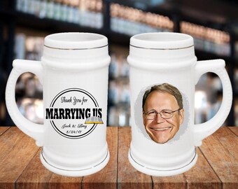 Officiant, Pastor, Groomsmen Gift Idea - , Guy Gift Idea, Wedding Party Gifts, Portrait Gift Idea, Grooms Gift Idea