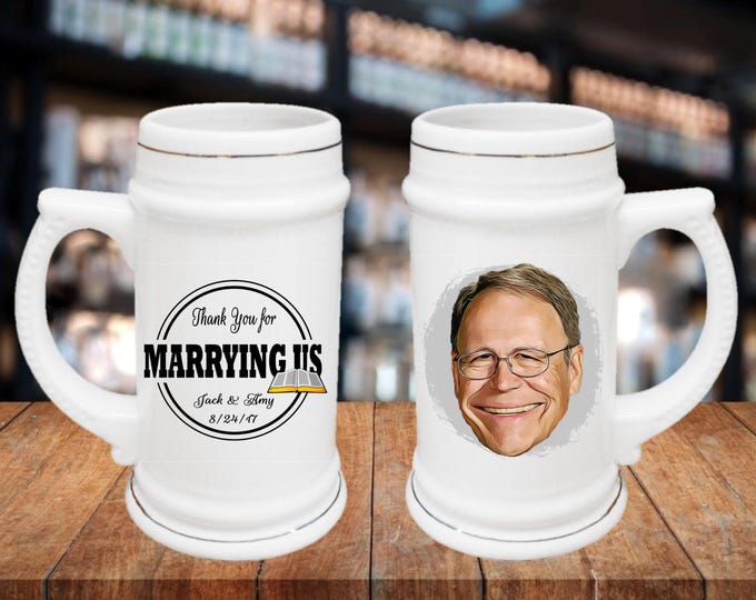 Officiant, Pastor, Groomsmen Gift Idea - , Guy Gift Idea, Wedding Party Gifts, Portrait Gift Idea, Grooms Gift Idea