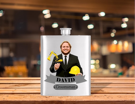 Personalized Caricature Groomsmen Beer Stein, Custom Groomsman Mug, Best Man Gift, Wedding Party Gift, Funny Beer Mug, Groom Gift