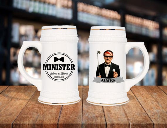Personalized Caricature Groomsmen Beer Stein, Custom Groomsman Mug, Best Man Gift, Wedding Party Gift, Funny Beer Mug, Groom Gift