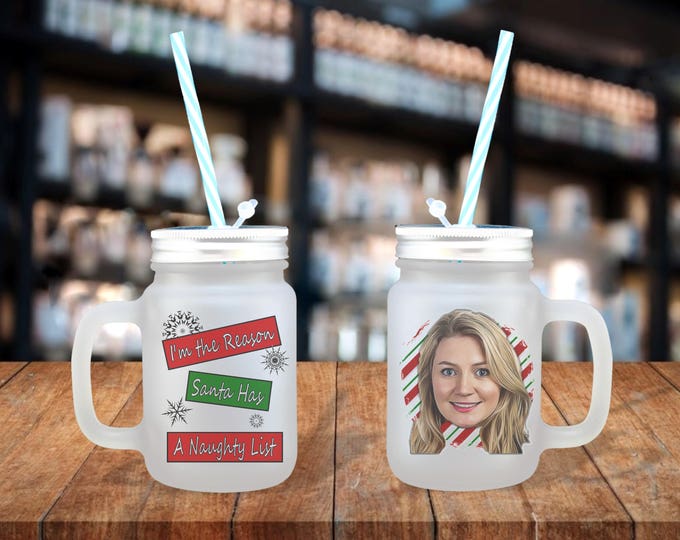 Groomsmen Gift Idea - Frosted Mug, Guy Gift Idea, Wedding Party Gifts, Portrait Gift Idea, Grooms Gift Idea