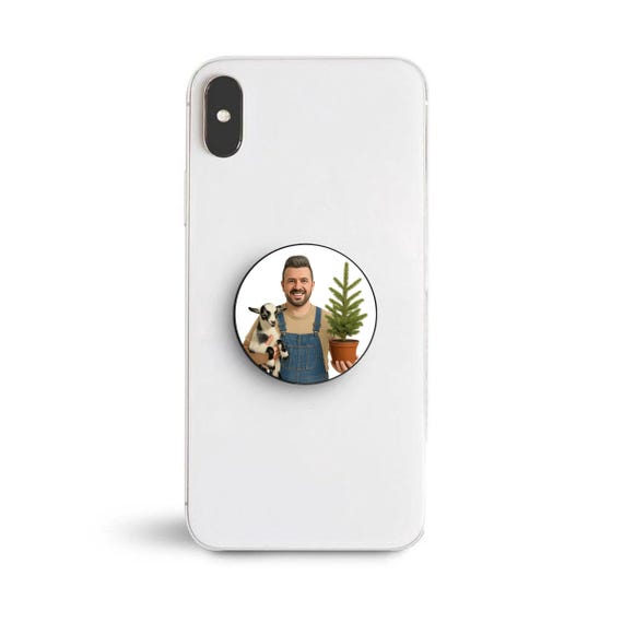 Personalized Photo Phone Grip: Custom Phone Stand Holder