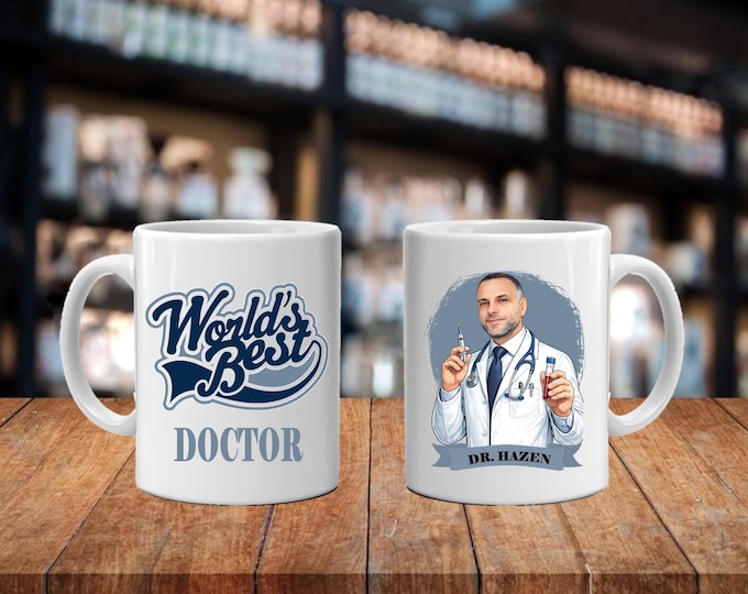 Personalized Caricature Worlds Best Mug: Party Gift