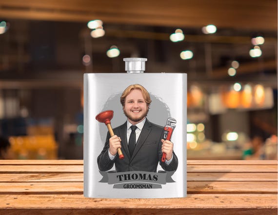Personalized Caricature Groomsmen Beer Stein, Custom Groomsman Mug, Best Man Gift, Wedding Party Gift, Funny Beer Mug, Groom Gift