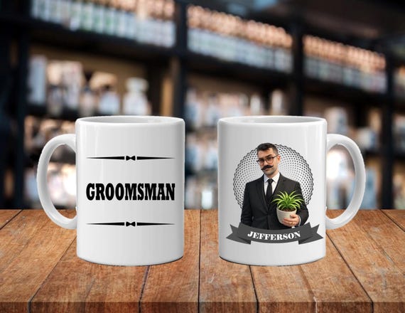 Personalized Caricature Groomsmen Beer Stein, Custom Groomsman Mug, Best Man Gift, Wedding Party Gift, Funny Beer Mug, Groom Gift