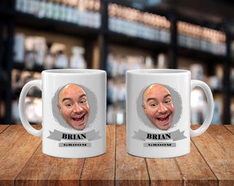 Groomsmen Gift - Personalized Caricature Mug for Groomsmen, Perfect Wedding Favor and Keepsake