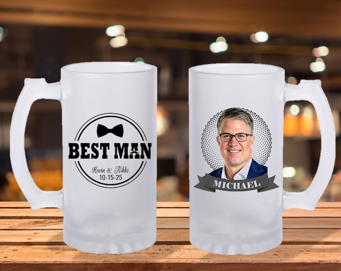 Groomsmen Gift - Personalized Caricature Mug for Groomsmen, Perfect Wedding Favor and Keepsake
