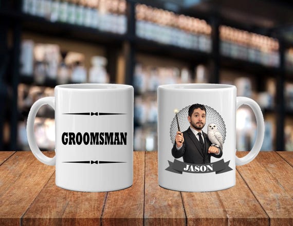 Personalized Caricature Groomsmen Beer Stein, Custom Groomsman Mug, Best Man Gift, Wedding Party Gift, Funny Beer Mug, Groom Gift