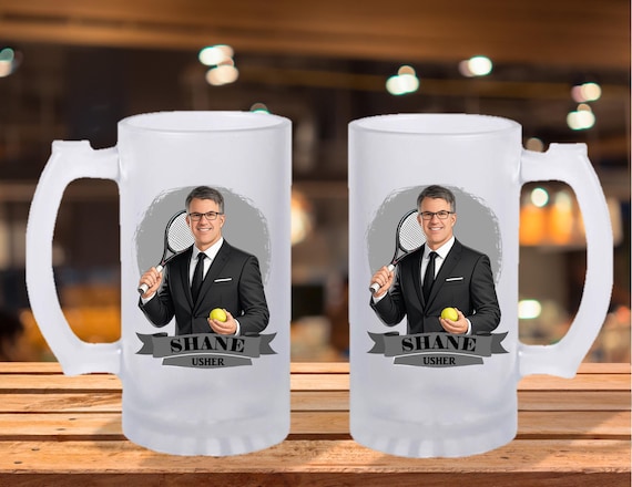 Personalized Caricature Groomsmen Beer Stein, Custom Groomsman Mug, Best Man Gift, Wedding Party Gift, Funny Beer Mug, Groom Gift