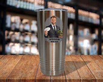 Personalized Caricature Groomsmen Stein Mug:  Wedding Party Gift