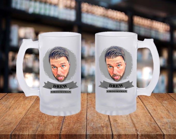 Groomsmen Gift - Personalized Caricature Mug for Groomsmen, Perfect Wedding Favor and Keepsake