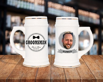 Groomsmen Gift - Personalized Caricature Mug for Groomsmen, Perfect Wedding Favor and Keepsake