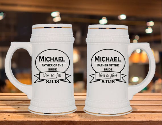 Personalized Beer Stein – German Style Groomsmen Gift