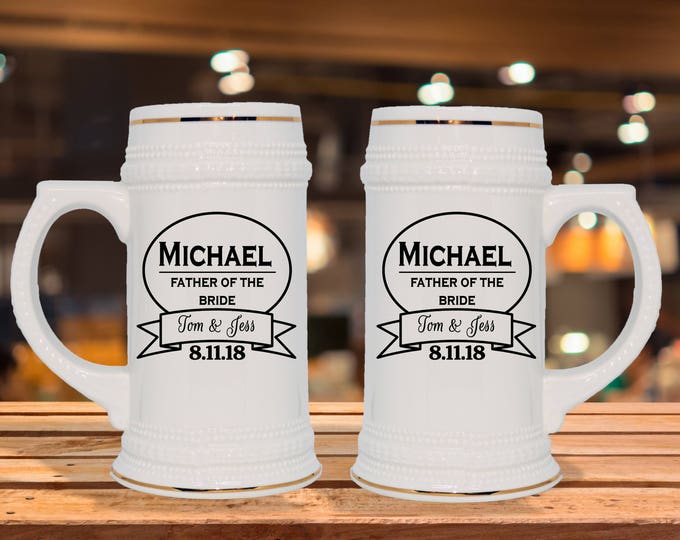 Personalized Beer Stein – German Style Groomsmen Gift