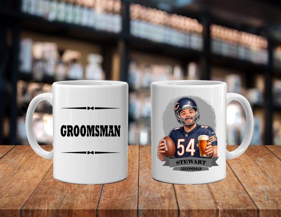 Personalized Caricature Groomsmen Beer Stein, Custom Groomsman Mug, Best Man Gift, Wedding Party Gift, Funny Beer Mug, Groom Gift