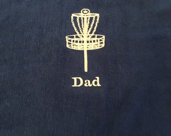 Custom Embroidered Monogrammed Disc Golf Basket Towel with Or without grommet