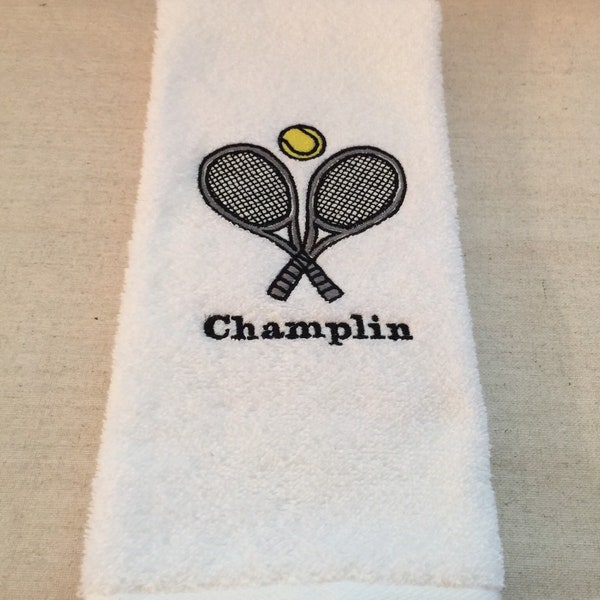 Tennis Hand Towel Etsy